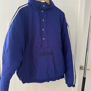 Adidas Royal Blue Button-Up Jacket
